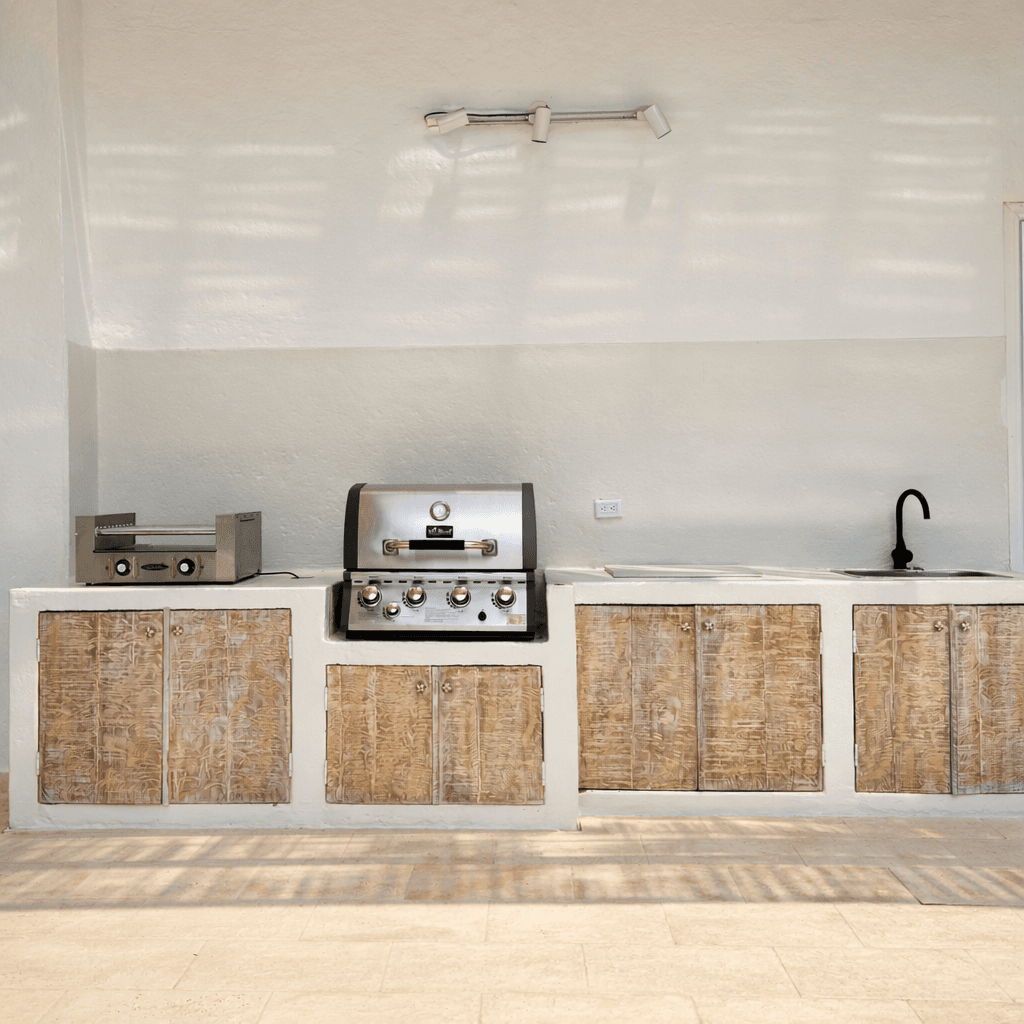 Asador a gas de Casa Vallejuelo, finca vacacional en Santa Fe de Antioquia