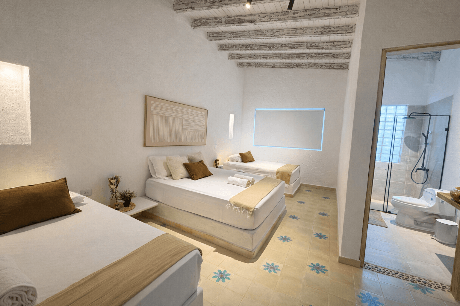 Habitación principal con aire acondicionado de Casa Vallejuelo